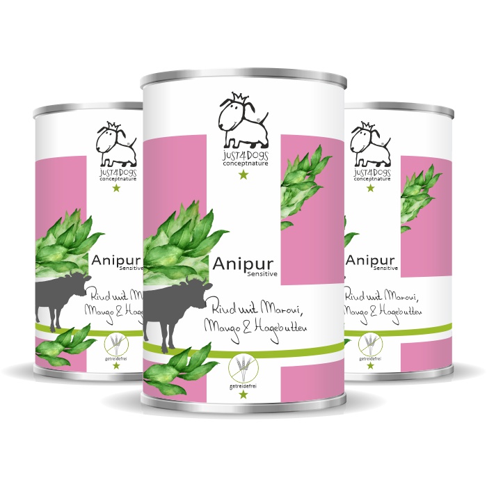 Anipur Sensitive Rind mit Maroni, Mango & Hagebutte - getreidefrei