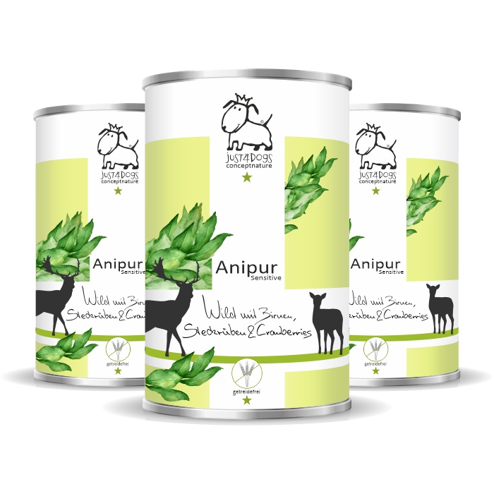 Anipur Sensitive Wild mit Birnen, Steckrüben & Cranberries - getreidefrei