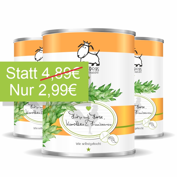 Wie selbstgekocht - Huhn mit Hirse, Karotten & Himberen - glutenfrei