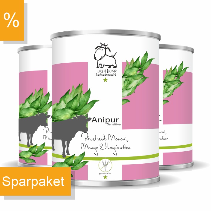 Anipur Sensitive Rind mit Maroni, Mango & Hagebutten, getreidefrei