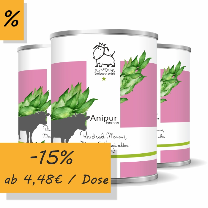 Anipur Sensitive Rind mit Maroni, Mango & Hagebutten, getreidefrei