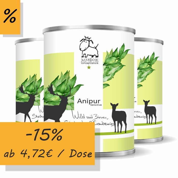 Anipur Sensitive Wild mit Birnen, Steckrüben & Cranberries, getreidefrei