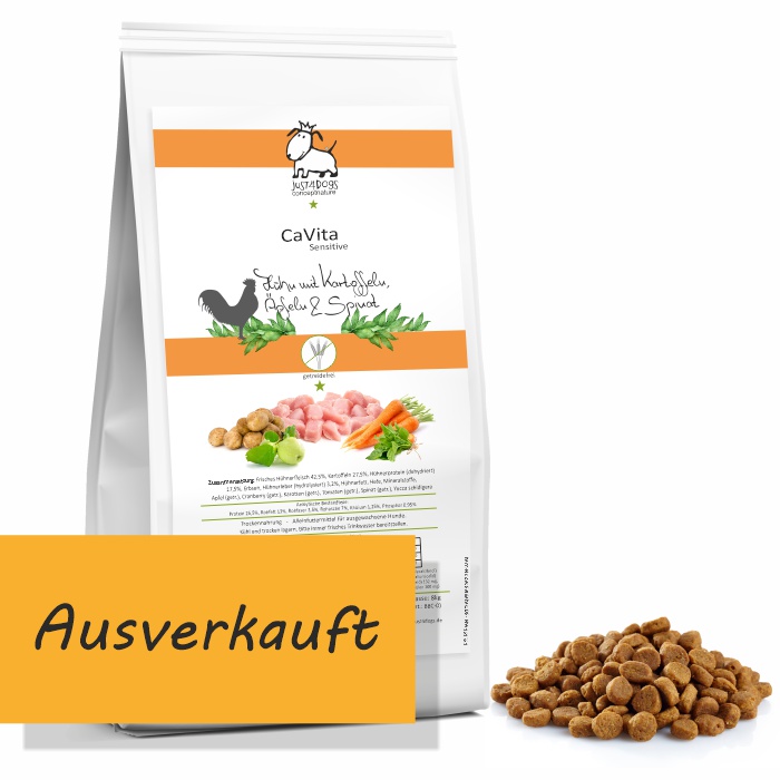 CaVita Huhn 8kg - mit Kartoffeln, Äpfeln & Spinat - getreidefrei