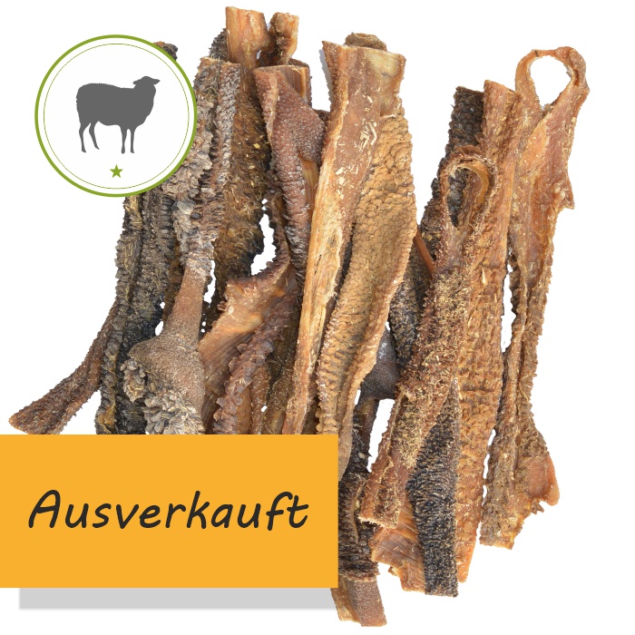 Lammpansen luftgetrocknet - Kauartikel für Hunde