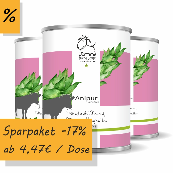 Anipur Sensitive Rind mit Maroni, Mango & Hagebutten, getreidefrei