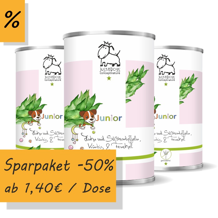 Welpe-Junior Huhn mit Süßkartoffeln, Kürbis & Fenchel, getreidefrei