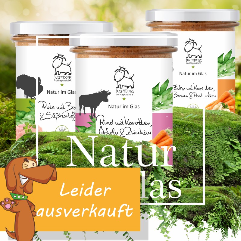 Natur im Glas - Feinste Menüs für Hunde im eigenen Saft gegart
