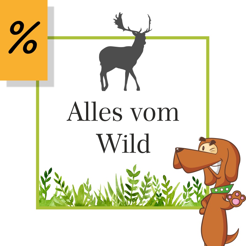 Hochwertiges Hundefutter und Kauartikel vom Wild, Hirsch und Reh