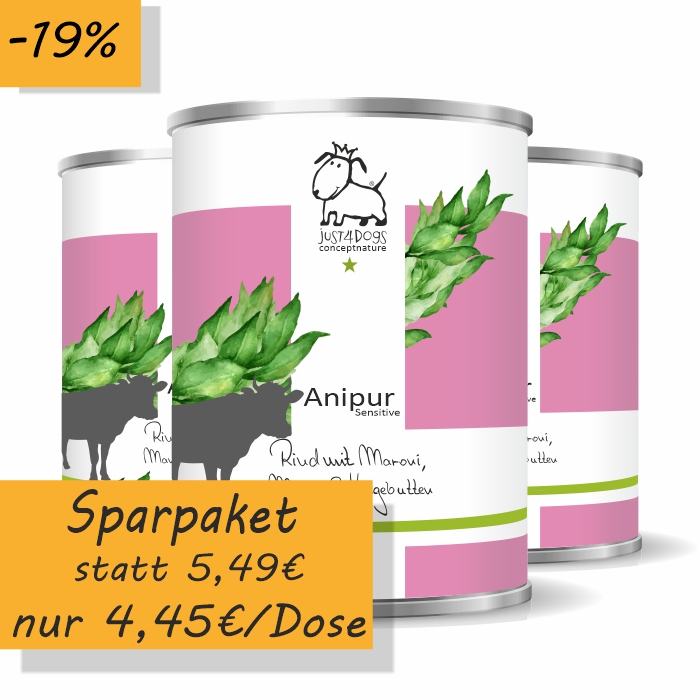 Anipur Sensitive Rind mit Maroni, Mango & Hagebutten, getreidefrei