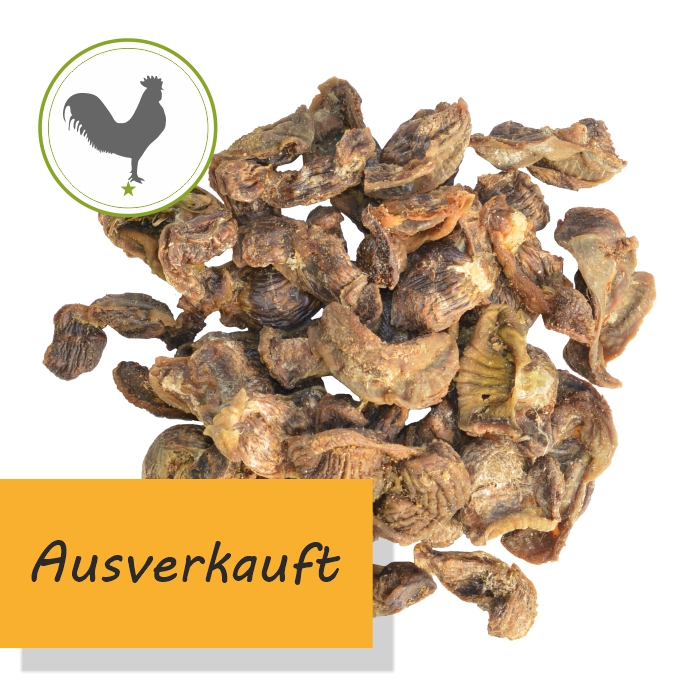 Hühnermagen luftgetrocknet - Kauartikel für Hunde