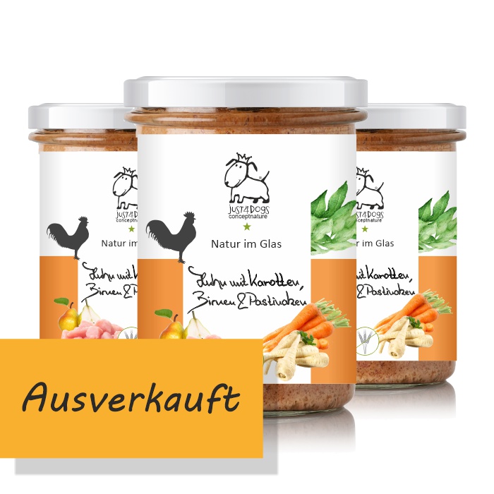 Natur im Glas - Huhn mit Karotten, Birnen & Pastinaken - getreidefrei