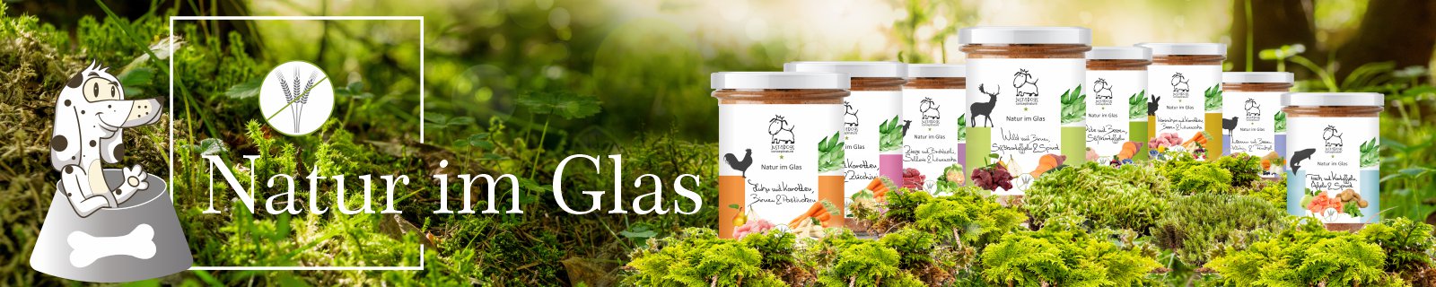 Hundefutter Menüs im Glas