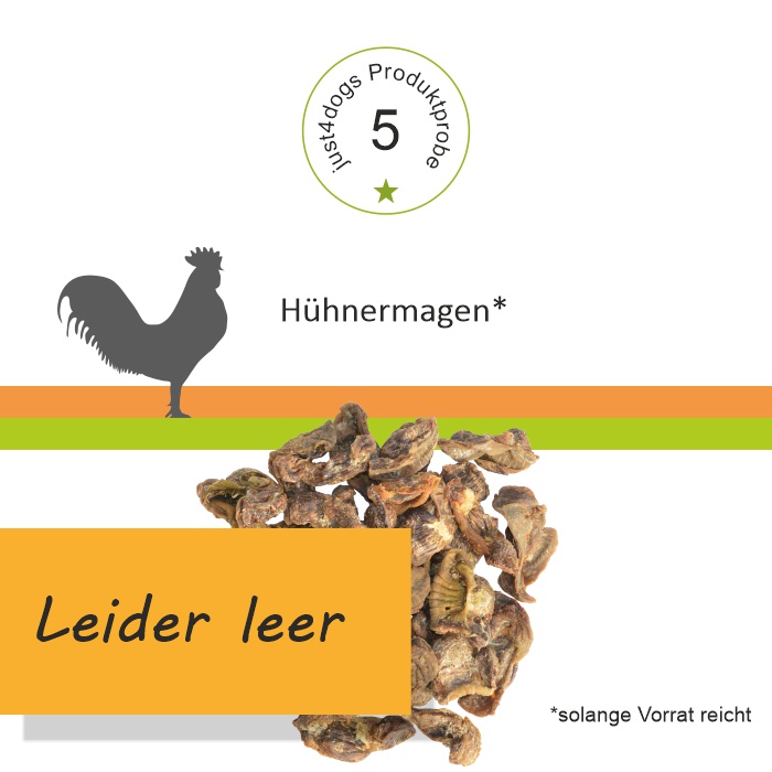 Probepackung - Hühnermagen luftgetrocknet - Kauartikel für Hunde