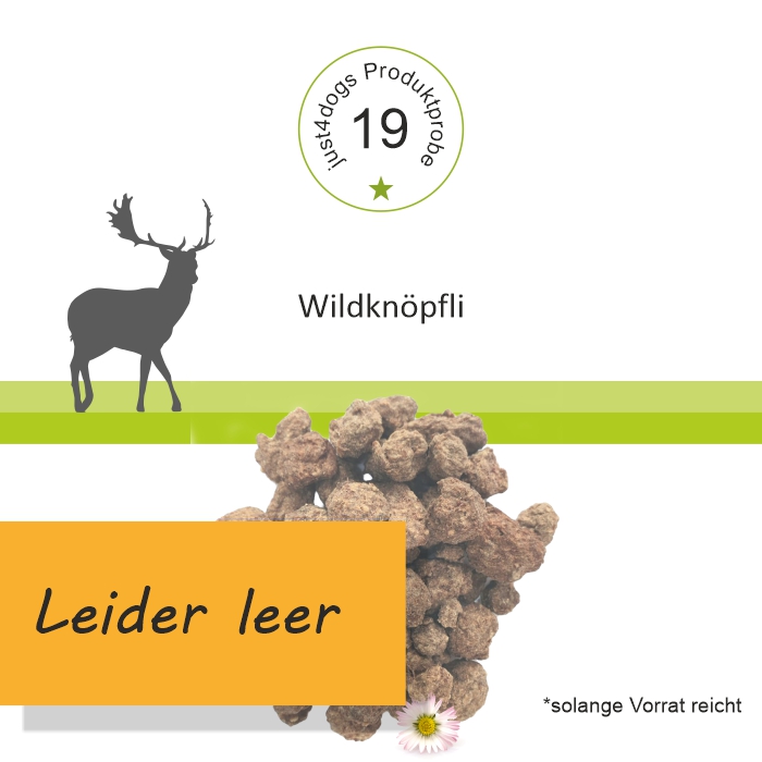 Probepackung - Wildknöpfli luftgetrocknet - Belohnung für Hunde