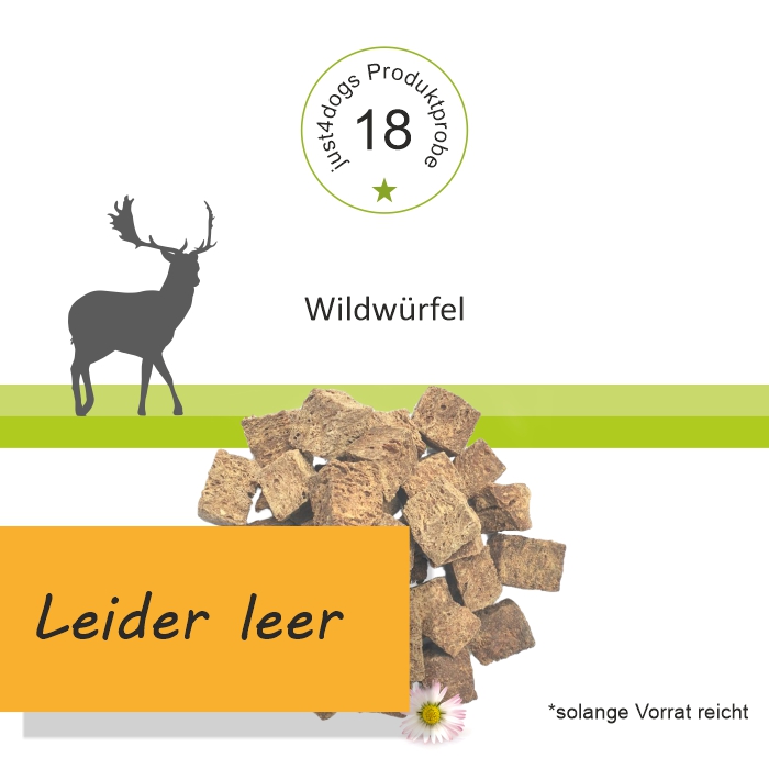 Probepackung - Wildwürfel luftgetrocknet - Kauartikel für Hunde