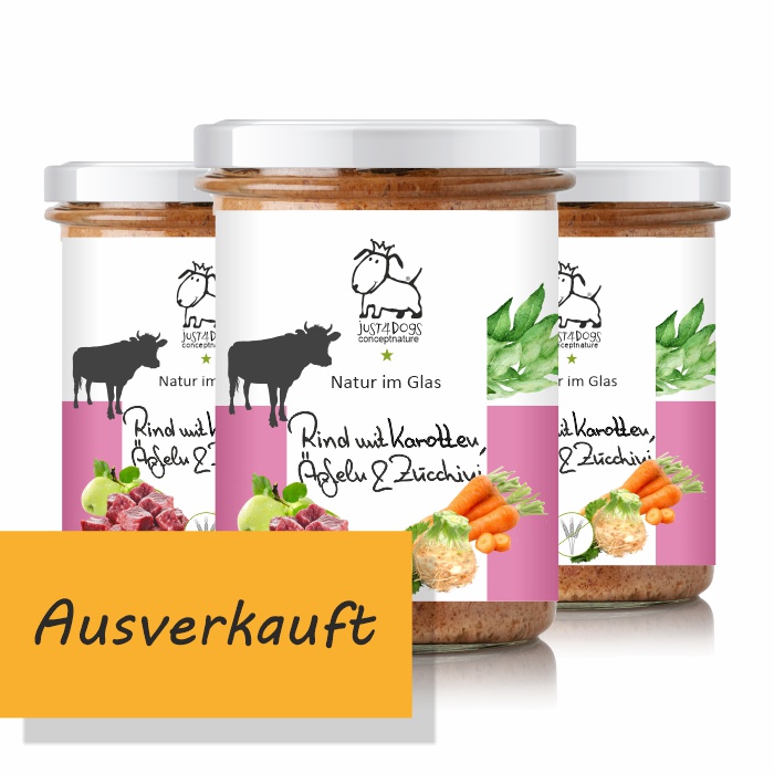 Natur im Glas - Rind mit Karotten, Äpfeln & Zucchini - getreidefrei