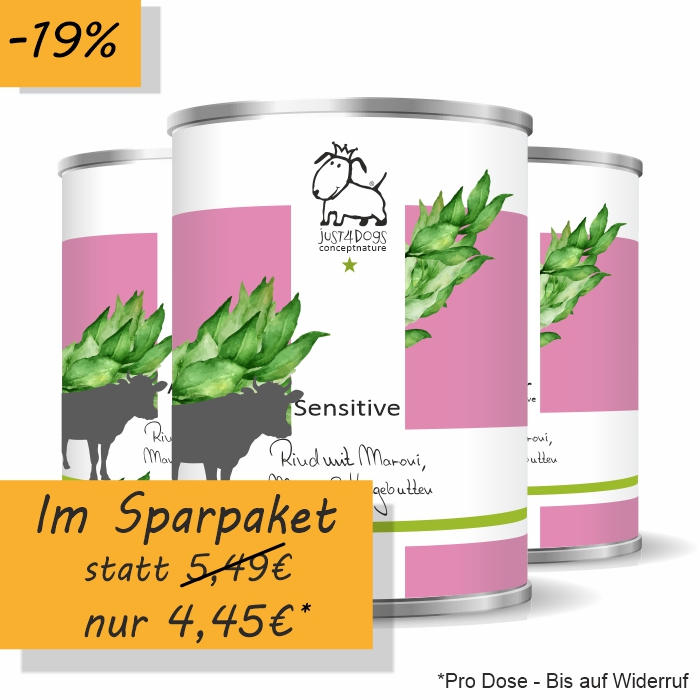 Sensitive Rind mit Maroni, Mango & Hagebutten, getreidefrei