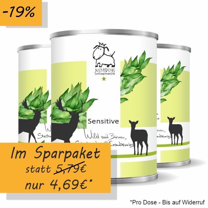 Sensitive Wild mit Birnen, Steckrüben & Cranberries, getreidefrei