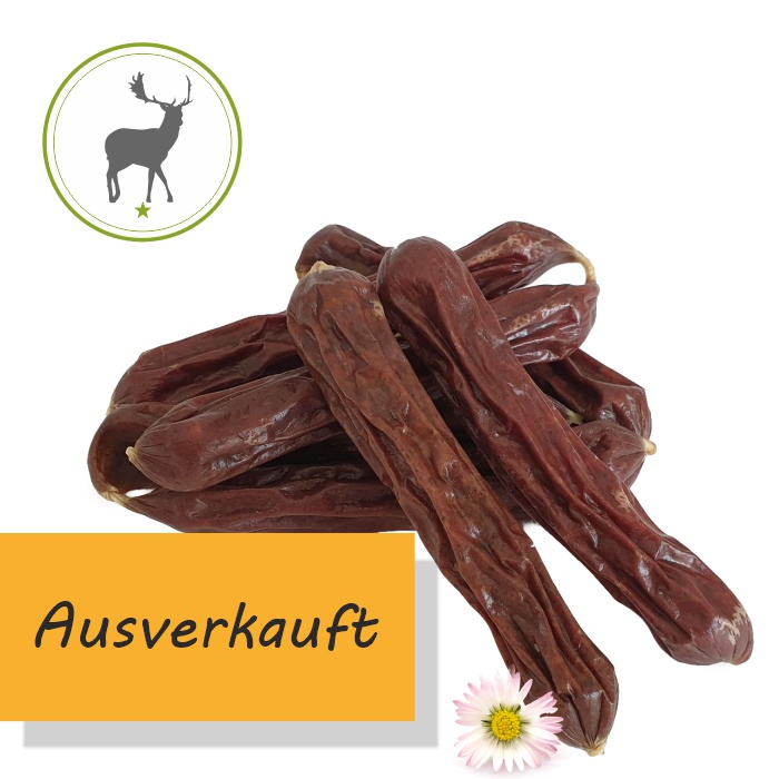 Wildw&uuml;rstl luftgetrocknet - Kauartikel f&uuml;r Hunde