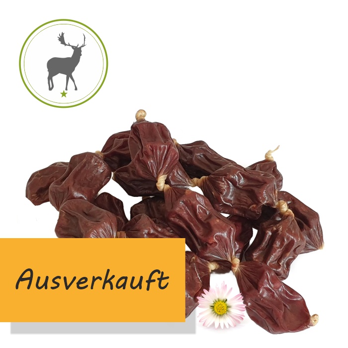 Mini Wildw&uuml;rstl luftgetrocknet - Kauartikel f&uuml;r Hunde