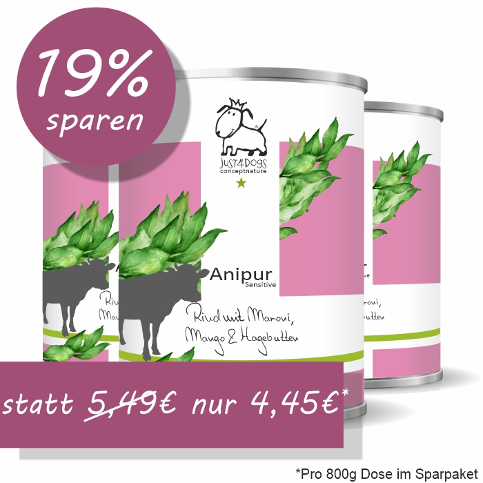 Sensitive Rind mit Maroni, Mango & Hagebutten, getreidefrei