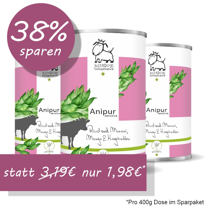 Sensitive Rind mit Maroni, Mango & Hagebutten, getreidefrei