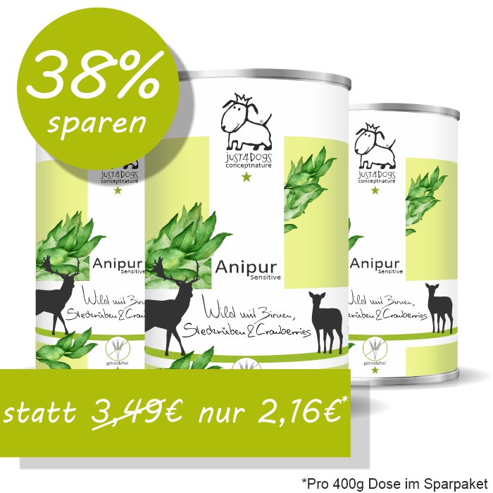 Sensitive Wild mit Birnen, Steckr&uuml;ben & Cranberries, getreidefrei