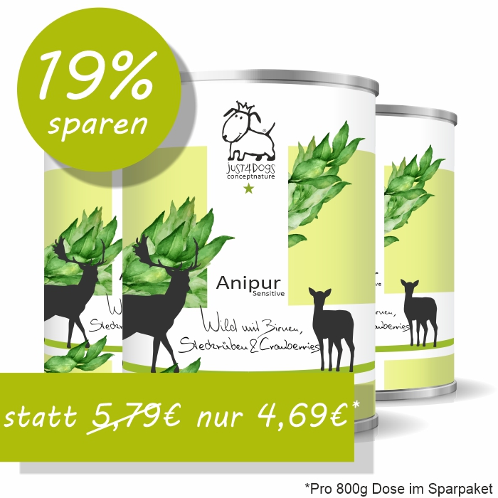 Sensitive Wild mit Birnen, Steckr&uuml;ben & Cranberries, getreidefrei