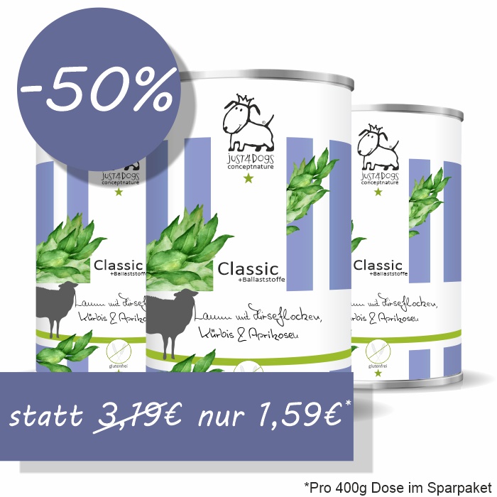 Classic +Ballaststoffe Lamm mit Hirseflocken, K&uuml;rbis & Aprikosen, glutenfrei