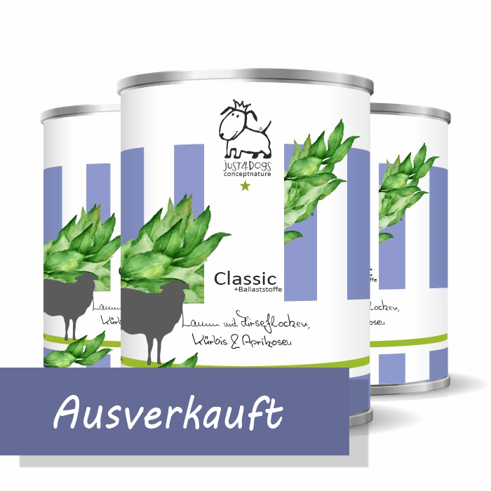 Classic +Ballaststoffe Lamm mit Hirseflocken, K&uuml;rbis & Aprikosen, glutenfrei